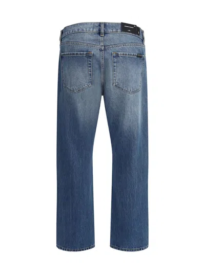 7 For All Mankind Bakersfield Modern Straight Jeans In Blue