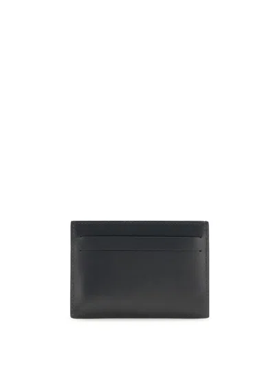 Fendi Flat Card Case Vit.king Wallets Black In Black