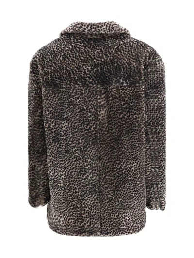 Salvatore Santoro Spotted Patterned Fur Jacket In Multi