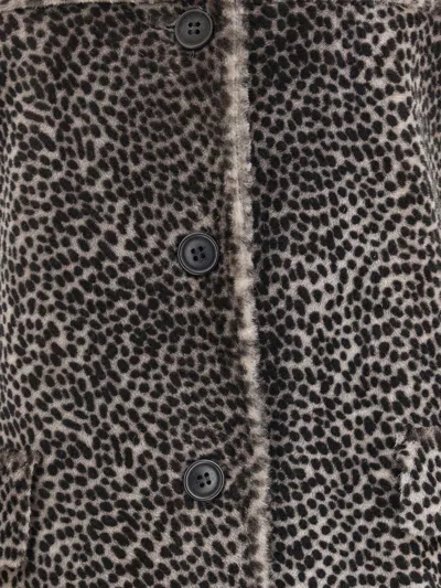 Salvatore Santoro Spotted Patterned Fur Jacket In Multi