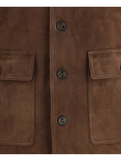 Valstar Ino Padded Calfskin Jacket In Brown