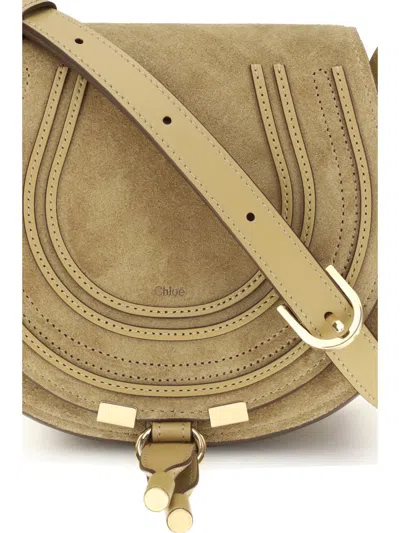 Chloé Women Marcie Small Shoulder Bag In White