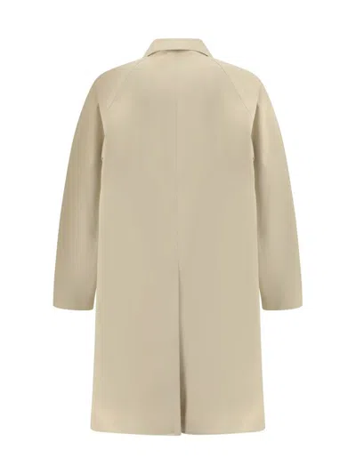 Givenchy Welt-pockets Cotton Trenchcoat In Brown