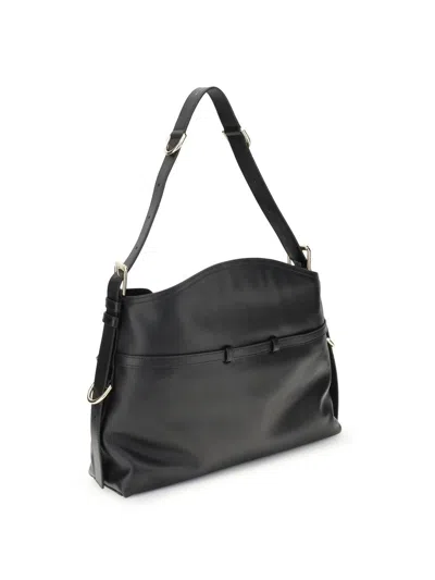 Givenchy Women Voyou Medium Leather Shoulder Bag In Black