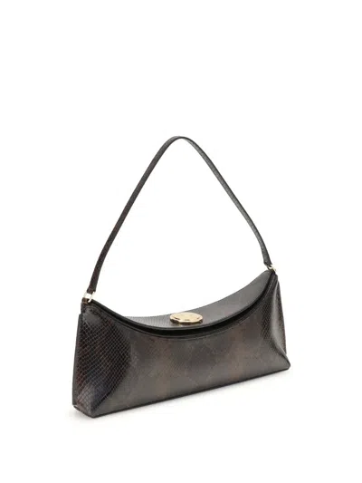 Jacquemus Le Calisson Crocodile-effect Leather Shoulder Bag In Multi