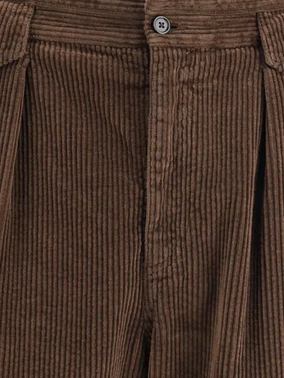 Dolce & Gabbana Men Corduroy Pants In Brown