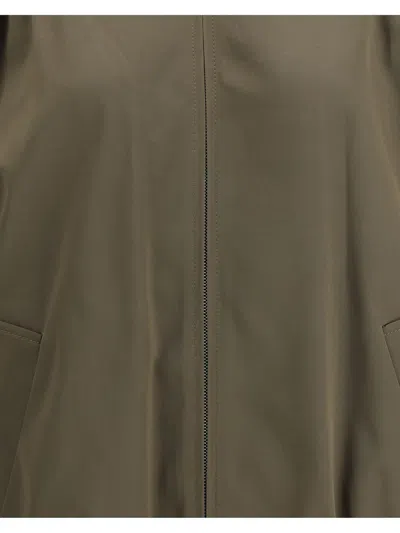 Marni Hooded Bomber Jacket In Green