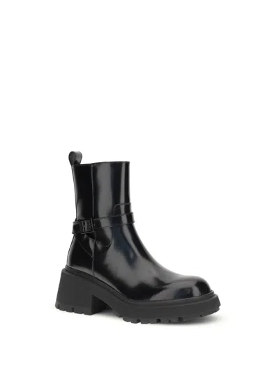 Jimmy Choo Women Patent-leather Conny Ankle Boots In Black