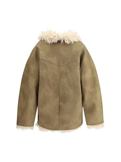Isabel Marant Étoile Isabel Marant Etoile Eco Shearling Clea Coat In Animal Print