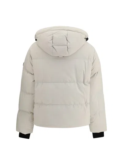 Moose Knuckles Misti Hooded Puffer Jacket In Gray