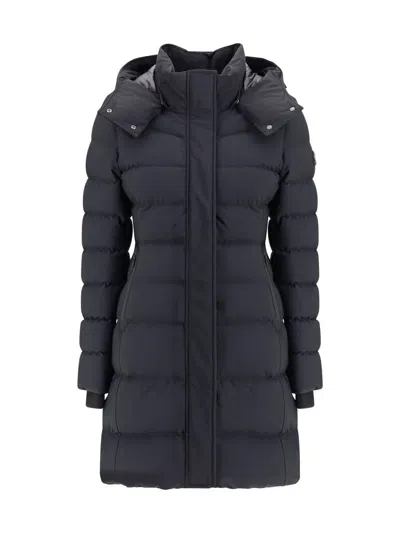 Moose Knuckles Midi Down Jacket In Black