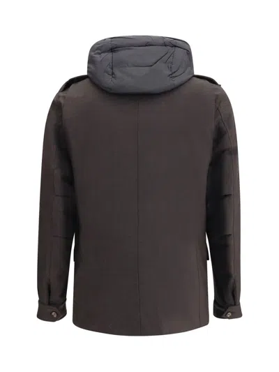 Moorer Down Jackets In Brown