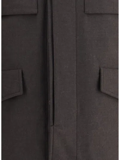 Moorer Down Jackets In Brown