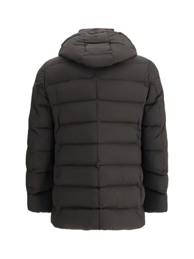 Moorer Florio Double-breasted Padded Jacket In Brown