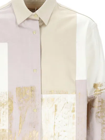 Garcias Patchwork Shirt In Neutral