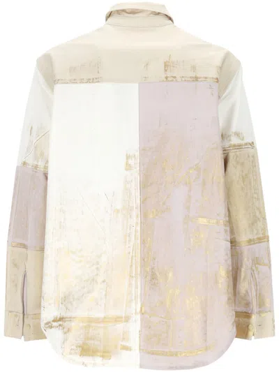 Garcias Patchwork Shirt In Neutral