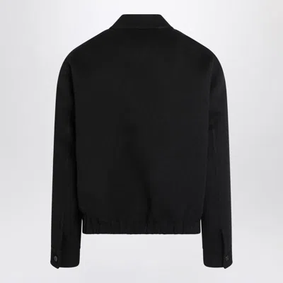 Gucci Twill Jacket With Web Detail In Black