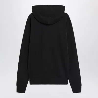 Ami Alexandre Mattiussi Zip-up Hoodie With Kangaroo Pocket And Drawstring Hood In Black