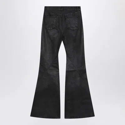 Rick Owens Drkshdw Coated Bootcut Jeans In Black