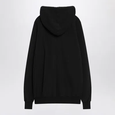 Rick Owens Drkshdw Hooded Long Sleeve Sweatshirt And Pockets In Black