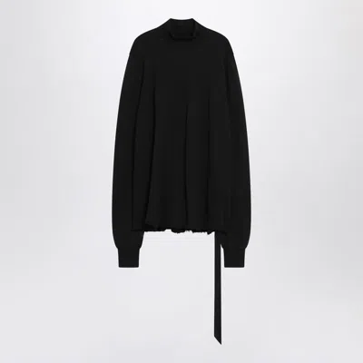 Rick Owens Drkshdw Sweatshirt With Open Back In Black
