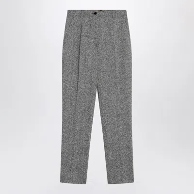 Dolce & Gabbana Tailored Wool Trousers In Gray