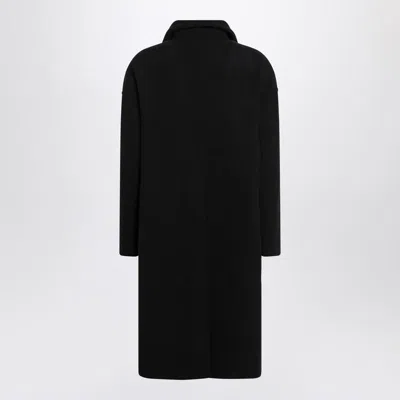 Rick Owens Over Style Bottoned Coat In Black