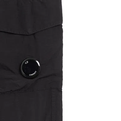 C.p. Company Modern Fit Black Trousers In Black