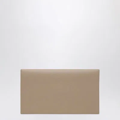 Saint Laurent Uptown Cassandre Clutch Bag In Neutral