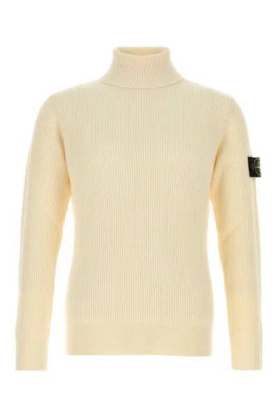 Stone Island Long-sleeved Sweater In Neutral