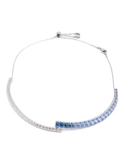 Swarovski Matrix Choker Necklace In Silver