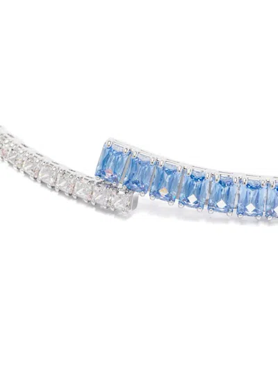 Swarovski Matrix Choker Necklace In Silver