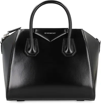 Givenchy Small Leather Shoulder Bag With Structured Silhouette In Black