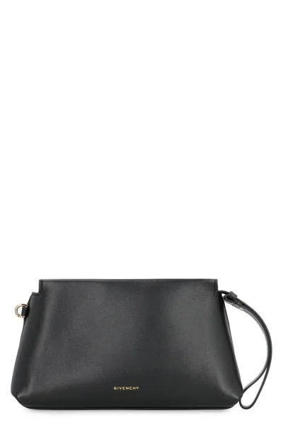 Givenchy Top Handle Smooth Finish Clutch Bag In Black