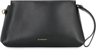 Givenchy Top Handle Smooth Finish Clutch Bag In Black