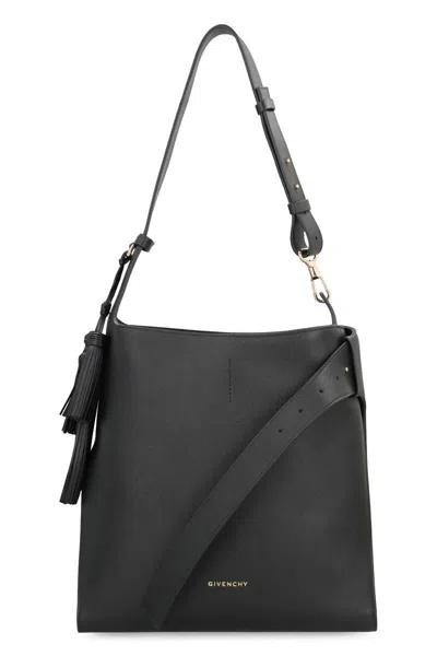Givenchy Day Medium Tasseled Leather Shoulder Bag In Black