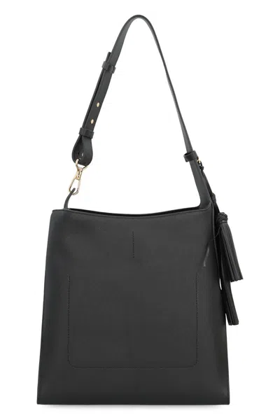 Givenchy Day Medium Tasseled Leather Shoulder Bag In Black