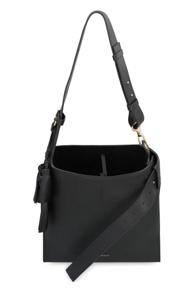 Givenchy Day Medium Tasseled Leather Shoulder Bag In Black