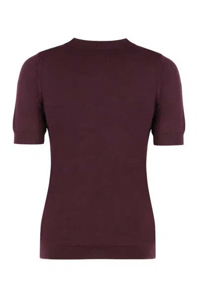 Etro Short Sleeve Sweater In Red