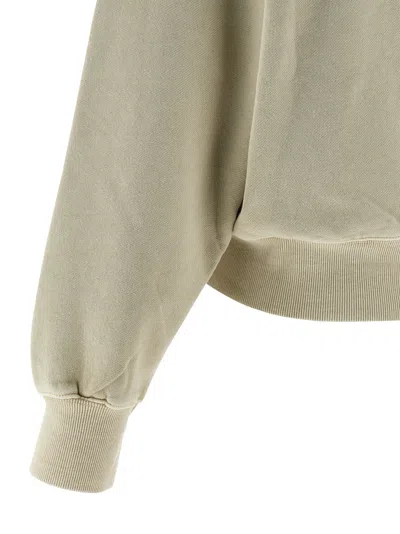 Carhartt Hooded Sweatshirt Featuring Ribbed Cuffs And Hem In Neutral