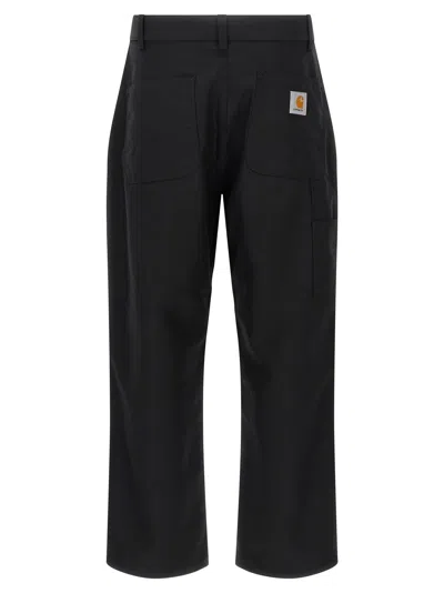 Carhartt Ray Single Knee Pants Black In Blue