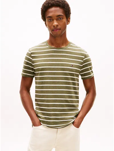 Tommy Hilfiger Extra Slim Stripe Stretch In Green