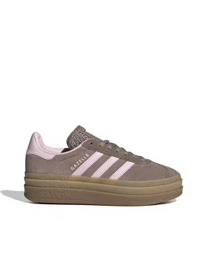 Adidas Originals Gazelle Bold Suede Platform Sneakers In Brown
