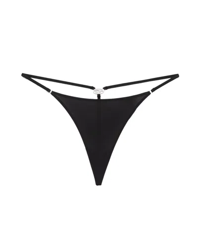 Diesel Perizoma D-string-dnm Black In Black