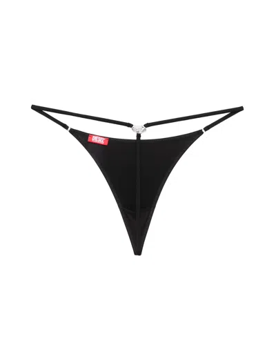 Diesel Perizoma D-string-dnm Black In Black