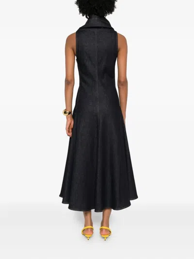 Jacquemus Sleeveless A-line Dress In Blue