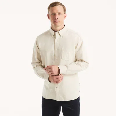 Nautica Mens Oxford Shirt In White