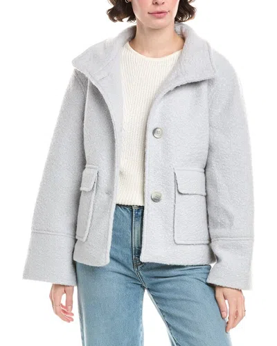 Sam Edelman Stand Collar Jacket In Gray