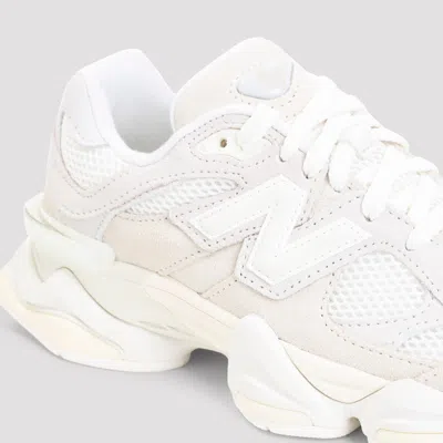 New Balance Layered Design Chunky Sneakers With Wave-style Sole In White