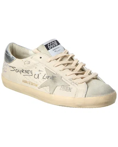 Golden Goose Superstar Leather & Suede Sneaker In White